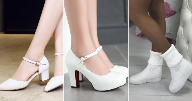 Модный цвет обуви 2019 белый