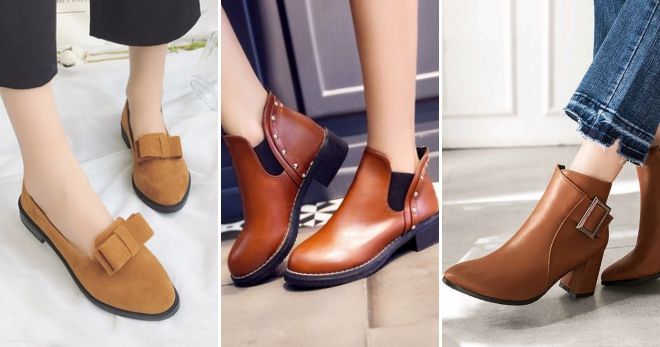 Модный цвет обуви 2019 коричневый